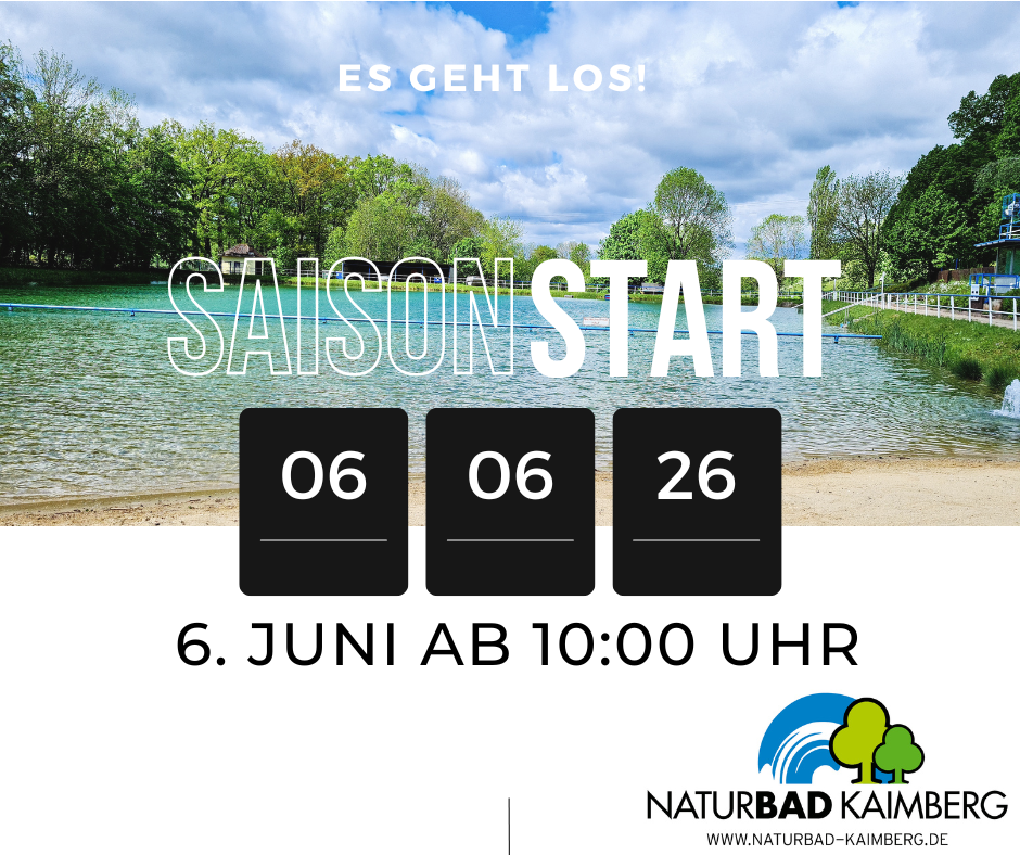 Saisonstart am 06.06.2026 im Kaimberger Bad